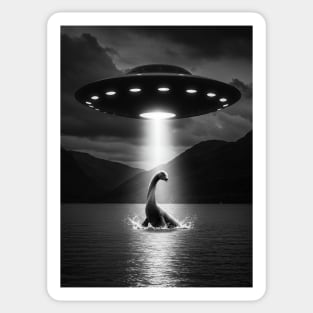 Loch Ness and UFO Sticker